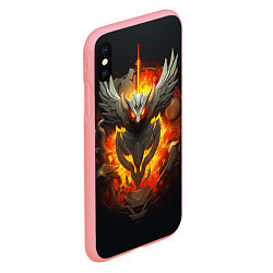 Чехол iPhone XS Max матовый Огненный символ орла, цвет: 3D-баблгам — фото 2