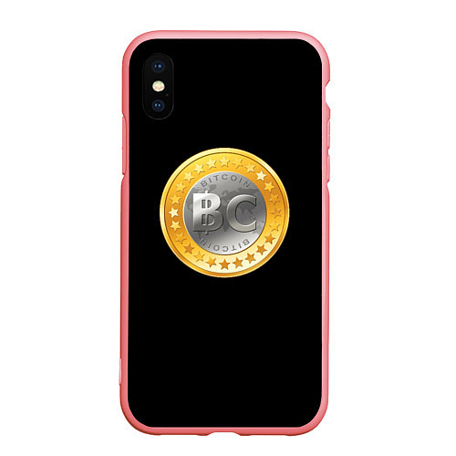 Чехол iPhone XS Max матовый BTC money / 3D-Баблгам – фото 1