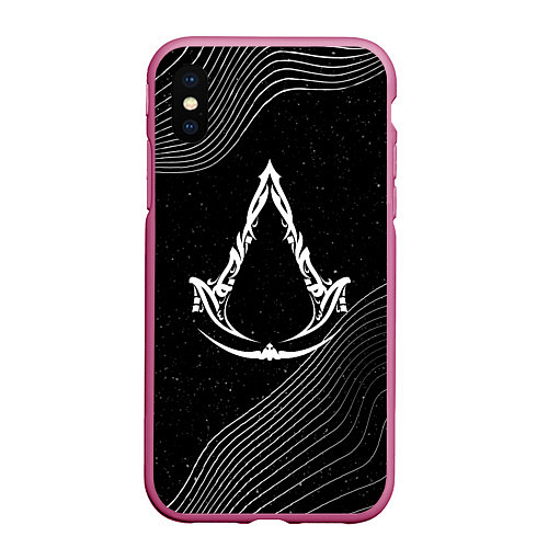 Чехол iPhone XS Max матовый Мираж - Assassins creed / 3D-Малиновый – фото 1