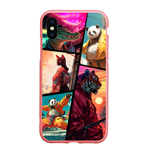 Чехол iPhone XS Max матовый Animal GTA / 3D-Баблгам – фото 1