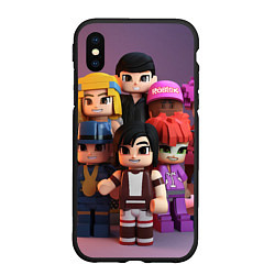 Чехол iPhone XS Max матовый The roblox team