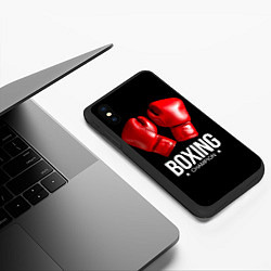 Чехол iPhone XS Max матовый Boxing Champion, цвет: 3D-черный — фото 2