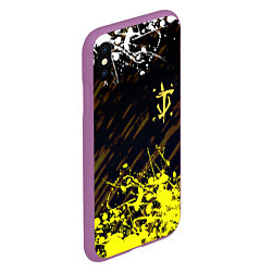 Чехол iPhone XS Max матовый Doom краски, цвет: 3D-фиолетовый — фото 2