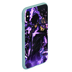 Чехол iPhone XS Max матовый Song Jin-Woo - final form, цвет: 3D-мятный — фото 2