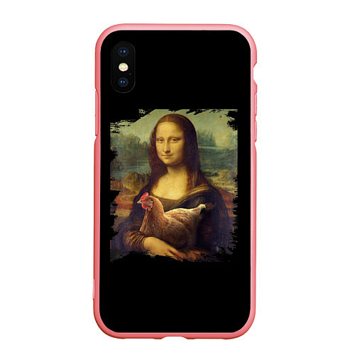 Чехол iPhone XS Max матовый Mona Chicken Liza / 3D-Баблгам – фото 1