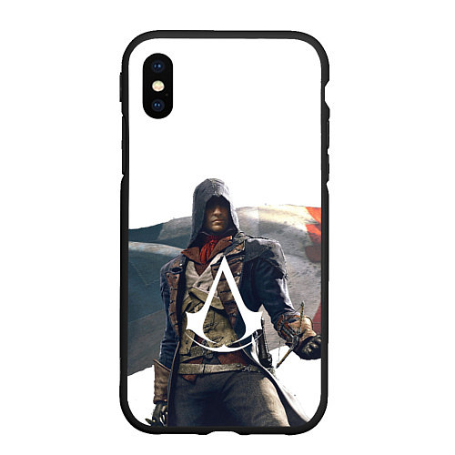 Чехол iPhone XS Max матовый Французская революция Assassins / 3D-Черный – фото 1