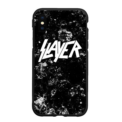 Чехол iPhone XS Max матовый Slayer black ice / 3D-Черный – фото 1