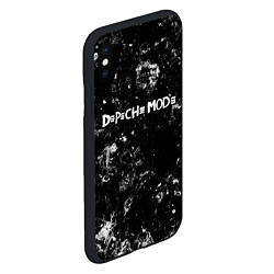 Чехол iPhone XS Max матовый Depeche Mode black ice, цвет: 3D-черный — фото 2