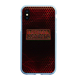 Чехол iPhone XS Max матовый Lethal Company: Armor, цвет: 3D-голубой