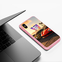 Чехол iPhone XS Max матовый ГТА6 автопарк, цвет: 3D-баблгам — фото 2