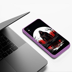 Чехол iPhone XS Max матовый Stalker 2 ghost, цвет: 3D-фиолетовый — фото 2