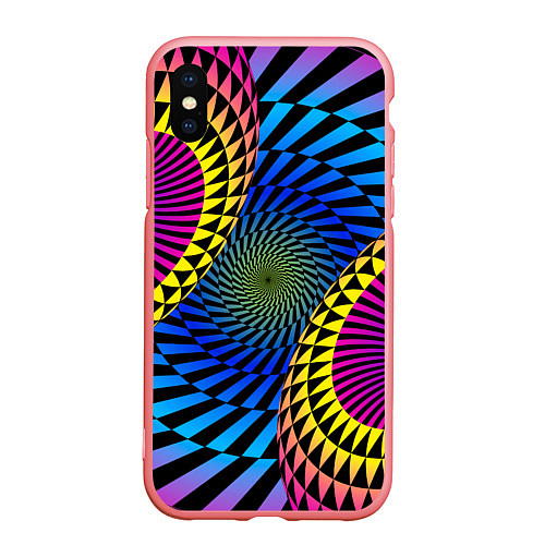 Чехол iPhone XS Max матовый Абстрактный узор / 3D-Баблгам – фото 1