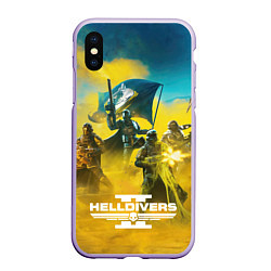 Чехол iPhone XS Max матовый Helldivers 2: Battle