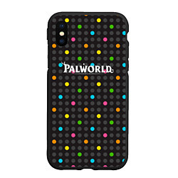 Чехол iPhone XS Max матовый Palworld logo game