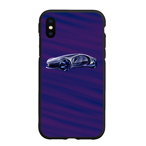 Чехол iPhone XS Max матовый Mercedes-Benz Vision AVTR / 3D-Черный – фото 1