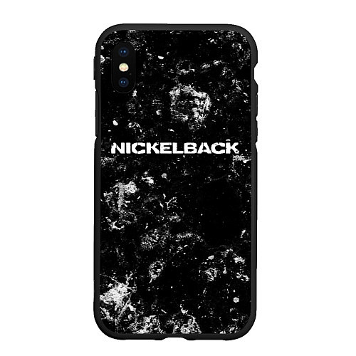 Чехол iPhone XS Max матовый Nickelback black ice / 3D-Черный – фото 1