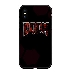 Чехол iPhone XS Max матовый Doom mick gordon, цвет: 3D-черный