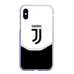 Чехол iPhone XS Max матовый Juventus black geometry sport