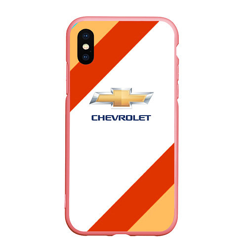 Чехол iPhone XS Max матовый Chevrolet line / 3D-Баблгам – фото 1