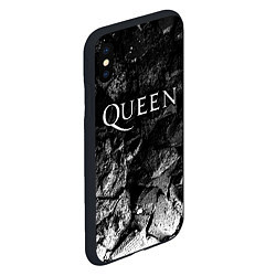 Чехол iPhone XS Max матовый Queen black graphite, цвет: 3D-черный — фото 2