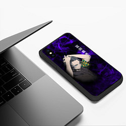 Чехол iPhone XS Max матовый Гию- клинок рассекающий демонов, цвет: 3D-черный — фото 2