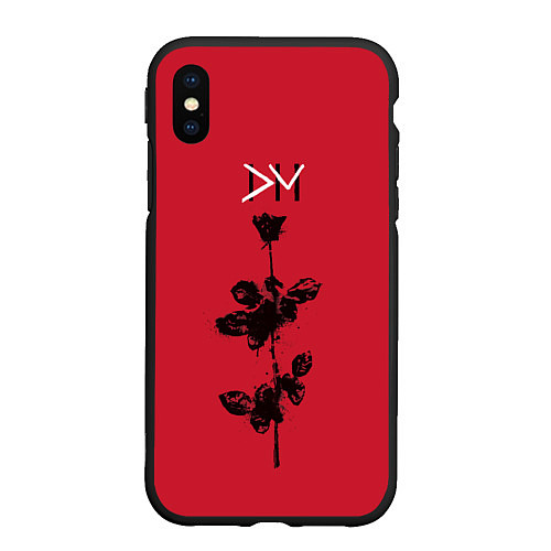 Чехол iPhone XS Max матовый Depeche Mode violator musical / 3D-Черный – фото 1