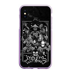 Чехол iPhone XS Max матовый Wu tang monks