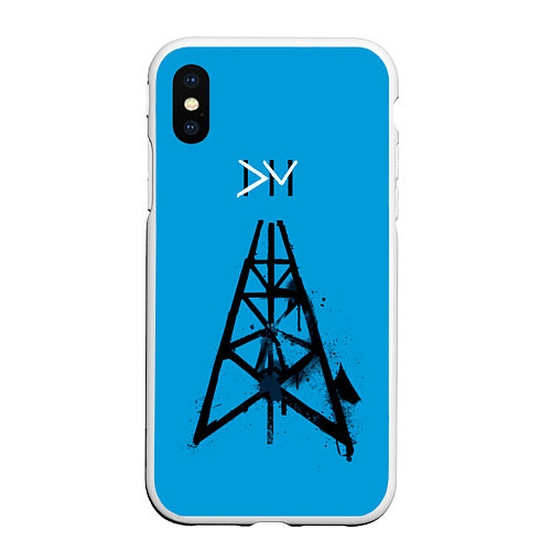 Чехол iPhone XS Max матовый Depeche Mode musical / 3D-Белый – фото 1