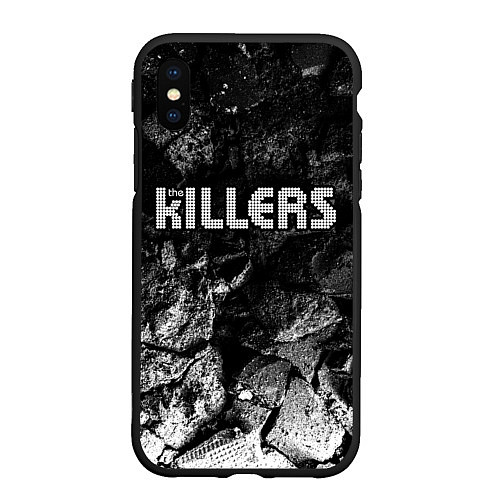 Чехол iPhone XS Max матовый The Killers black graphite / 3D-Черный – фото 1