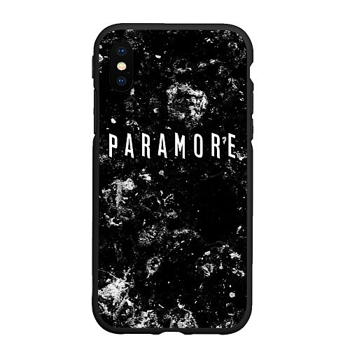 Чехол iPhone XS Max матовый Paramore black ice / 3D-Черный – фото 1