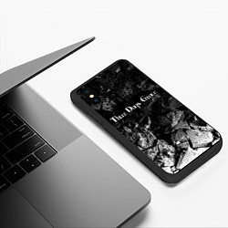 Чехол iPhone XS Max матовый Three Days Grace black graphite, цвет: 3D-черный — фото 2