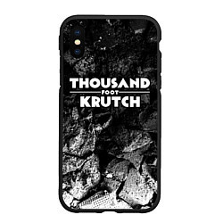 Чехол iPhone XS Max матовый Thousand Foot Krutch black graphite, цвет: 3D-черный