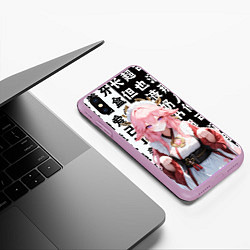 Чехол iPhone XS Max матовый Горничная Яэ Мико - Геншин Импакт, цвет: 3D-сиреневый — фото 2