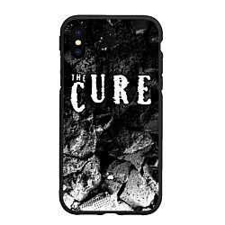 Чехол iPhone XS Max матовый The Cure black graphite