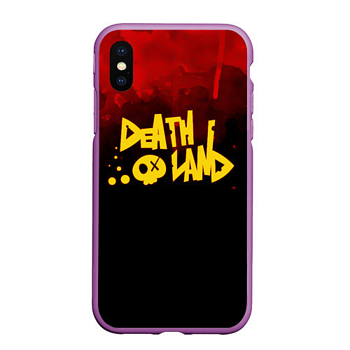 Чехол iPhone XS Max матовый Death land Bokuyaba / 3D-Фиолетовый – фото 1