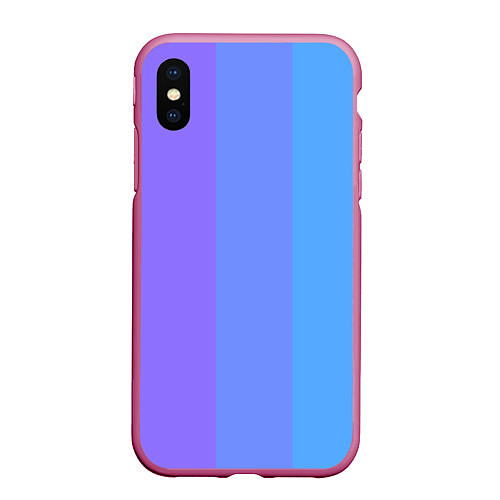 Чехол iPhone XS Max матовый Fivecolor / 3D-Малиновый – фото 1