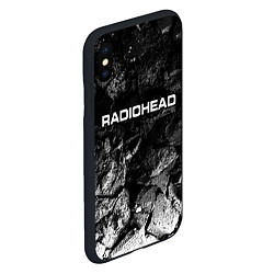 Чехол iPhone XS Max матовый Radiohead black graphite, цвет: 3D-черный — фото 2