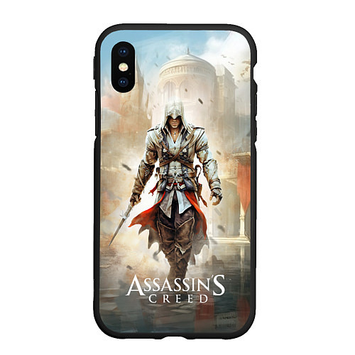 Чехол iPhone XS Max матовый Assassins creed poster game / 3D-Черный – фото 1