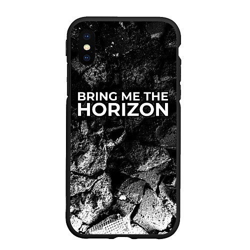 Чехол iPhone XS Max матовый Bring Me the Horizon black graphite / 3D-Черный – фото 1