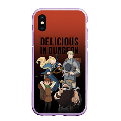 Чехол iPhone XS Max матовый Delicious in Dungeon, цвет: 3D-сиреневый