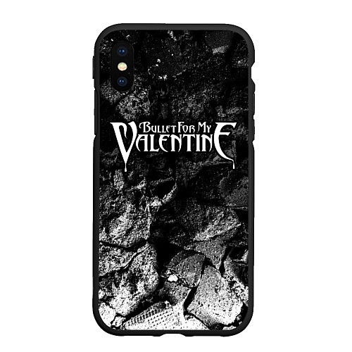 Чехол iPhone XS Max матовый Bullet For My Valentine black graphite / 3D-Черный – фото 1
