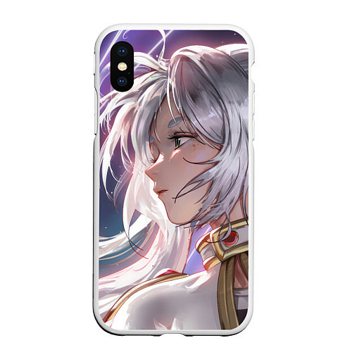 Чехол iPhone XS Max матовый Sousou no Frieren Фрирен beautiful / 3D-Белый – фото 1