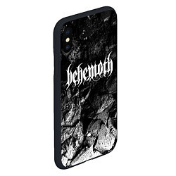 Чехол iPhone XS Max матовый Behemoth black graphite, цвет: 3D-черный — фото 2