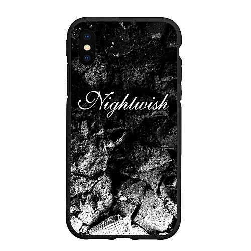 Чехол iPhone XS Max матовый Nightwish black graphite / 3D-Черный – фото 1