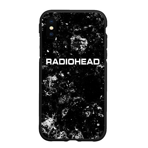 Чехол iPhone XS Max матовый Radiohead black ice / 3D-Черный – фото 1