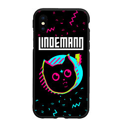 Чехол iPhone XS Max матовый Lindemann - rock star cat