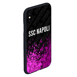 Чехол iPhone XS Max матовый Napoli pro football посередине, цвет: 3D-черный — фото 2