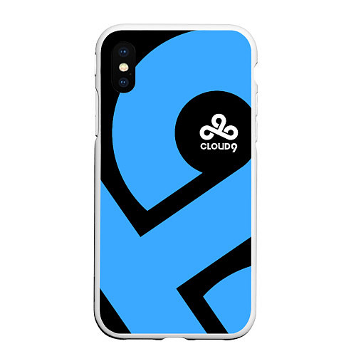 Чехол iPhone XS Max матовый Cloud9 - fan art / 3D-Белый – фото 1