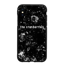 Чехол iPhone XS Max матовый The Cranberries black ice, цвет: 3D-черный