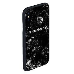 Чехол iPhone XS Max матовый The Cranberries black ice, цвет: 3D-черный — фото 2